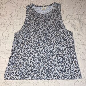White Crow Leopard Sleeveless Top